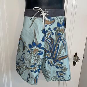 NWT Jack O’Neill mint green “Waveriders” board shorts